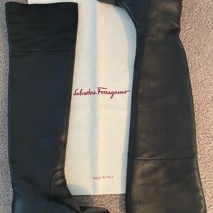 Salvatore Ferragamo Leather Over the Knee Boots